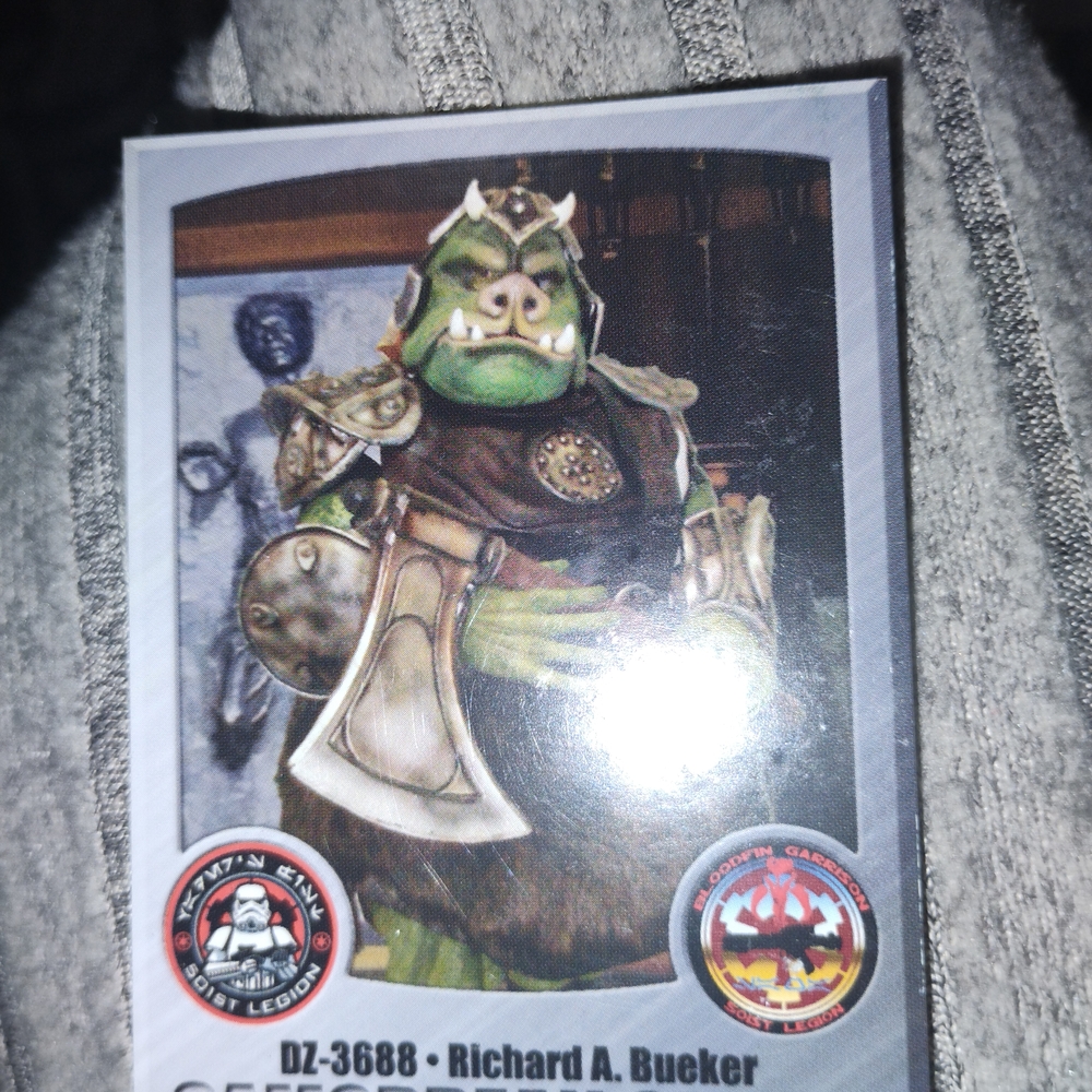 Star Wars Gamorrean Guard Trading Card